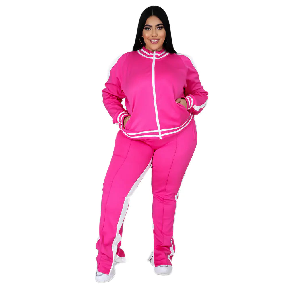 Women's Long Sleeve and Pants Leisure Sports Set