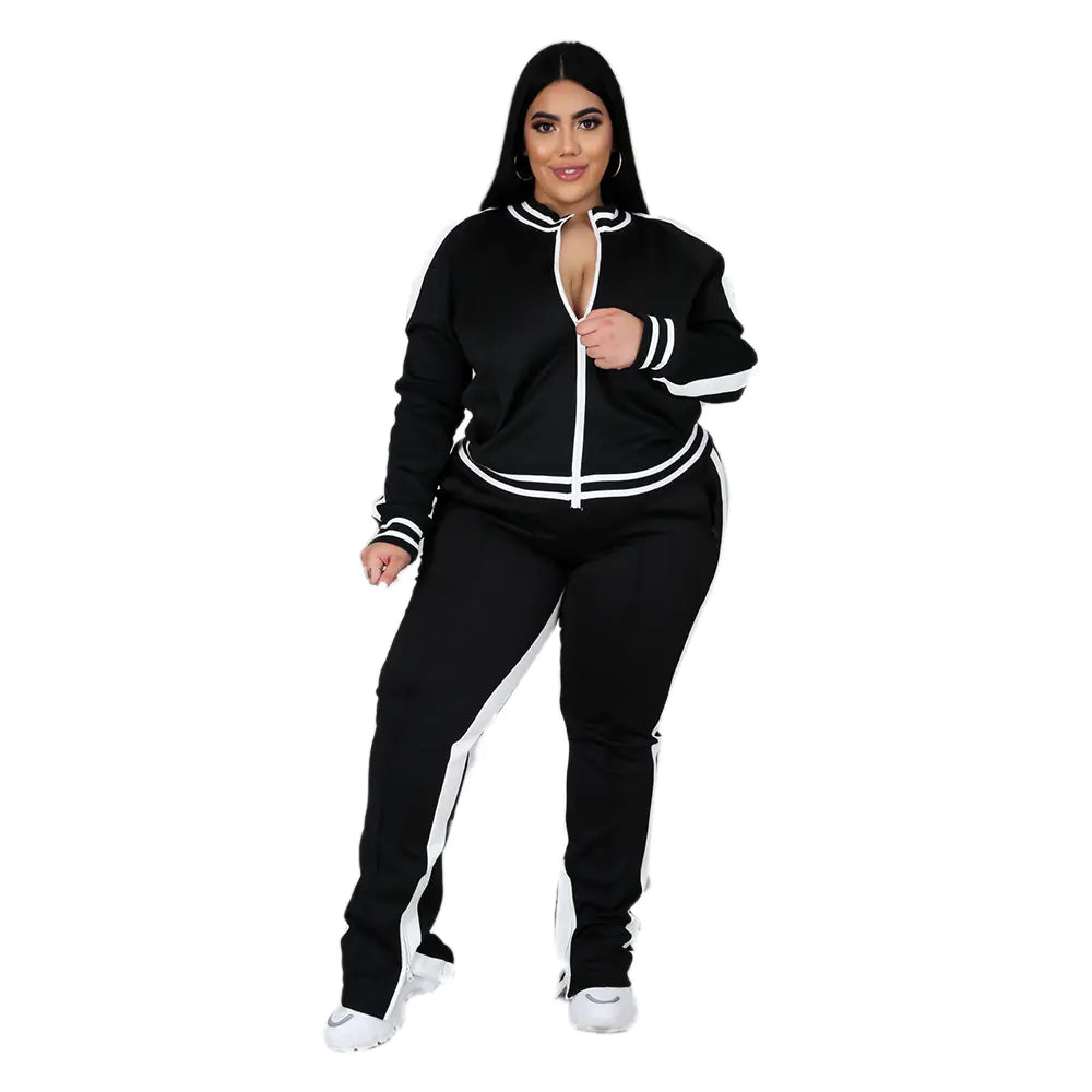 Women's Long Sleeve and Pants Leisure Sports Set