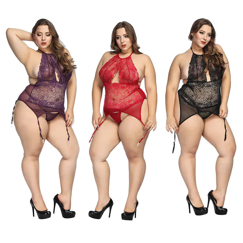 Lace Bodysuit for Plus Size Intimate Apparel