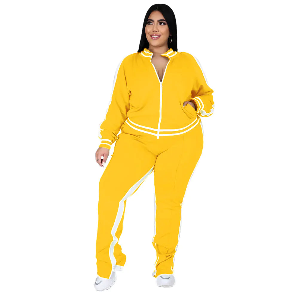 Women's Long Sleeve and Pants Leisure Sports Set