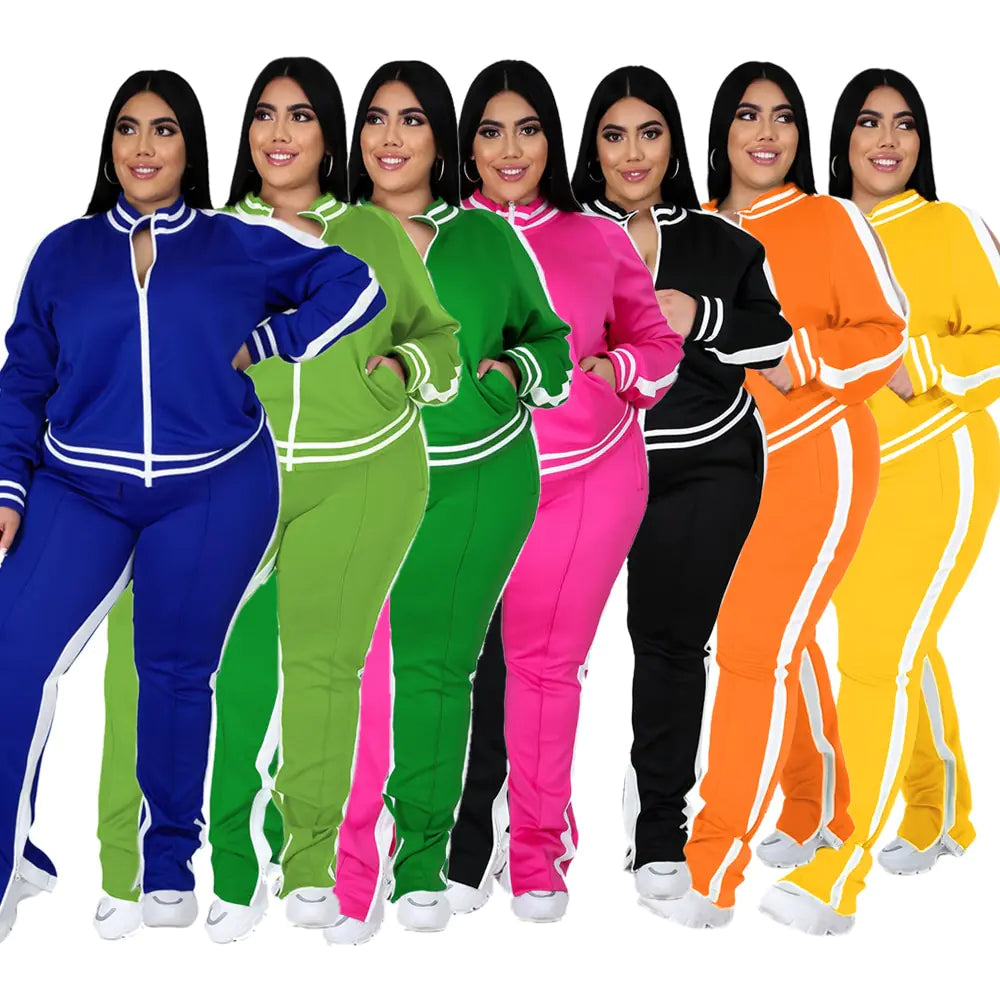 Women's Long Sleeve and Pants Leisure Sports Set