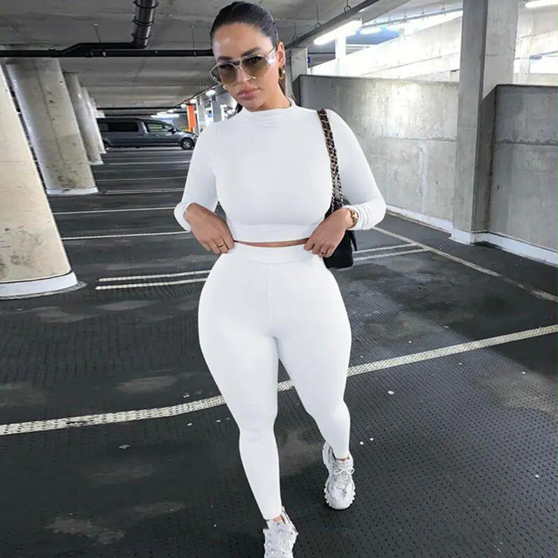 Women's Long Sleeve Sports Suit for Fall Season