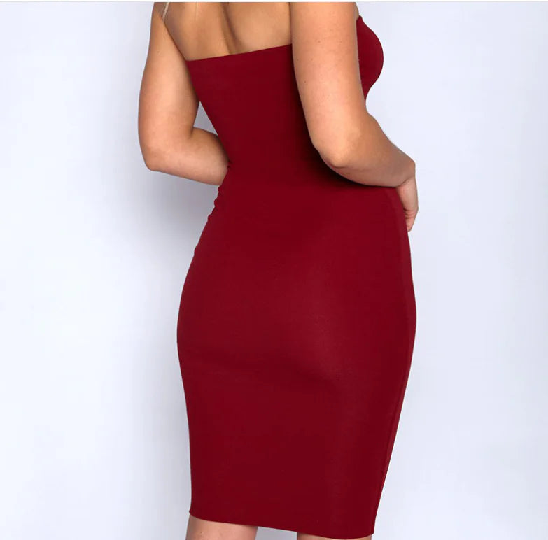 Sexy Backless Strapless Dress for Nightclubs
