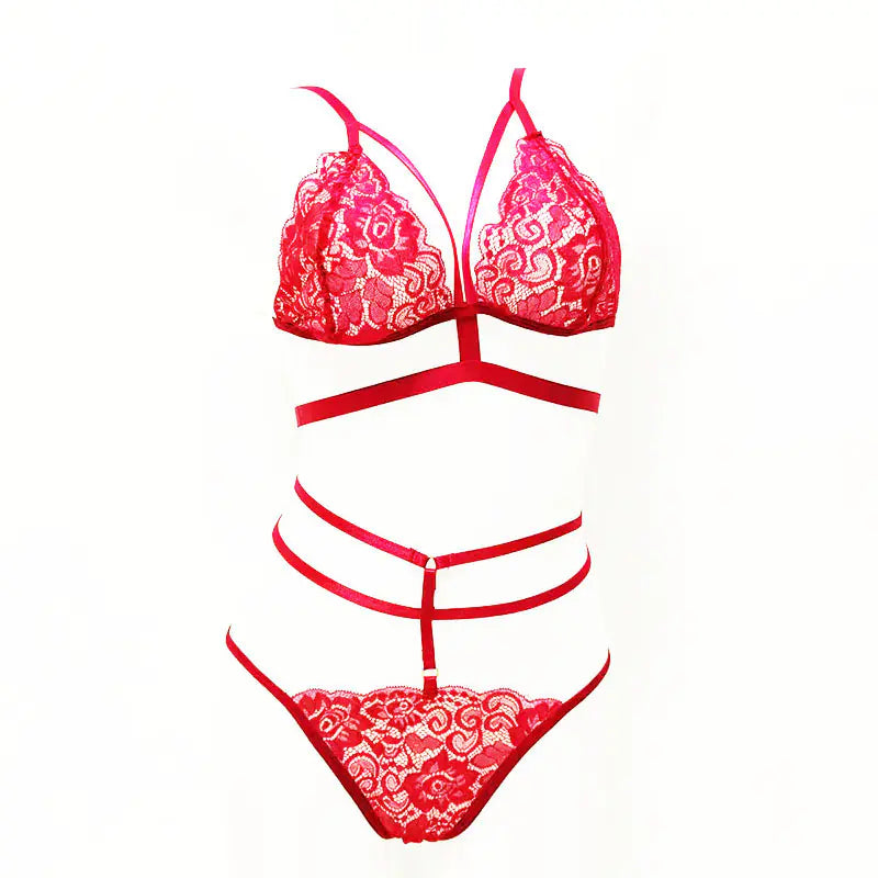 Sensual Lingerie Set with Bra and Sleepwear Outfit