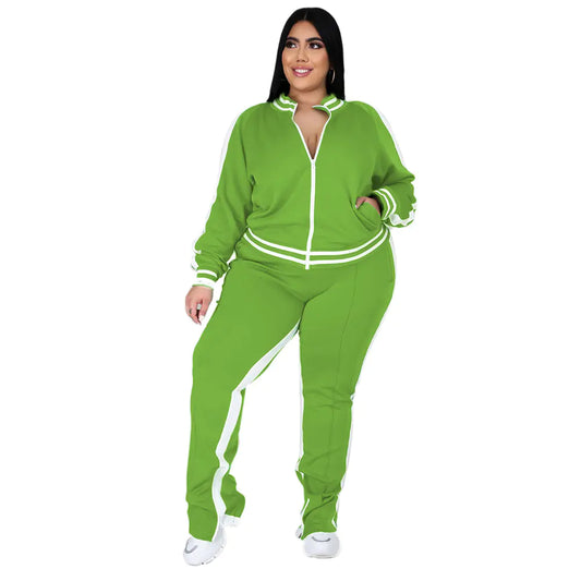 Women's Long Sleeve and Pants Leisure Sports Set