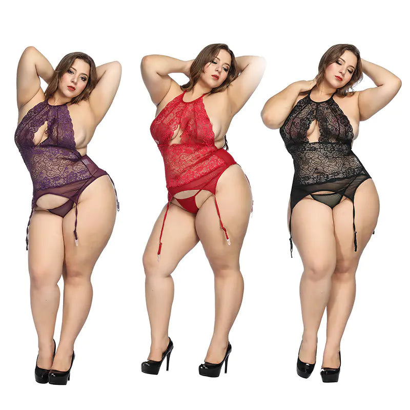 Lace Bodysuit for Plus Size Intimate Apparel